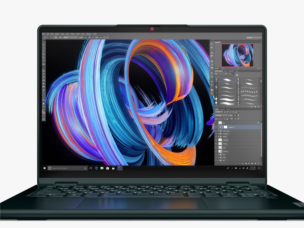 Lenovo Yoga 6 13ALC7 | 82UD0068IN | AMD Ryzen 7 5700U|16GB|512GB|13.3&quot;WUXGA IPS Touch|1080P&amp;IR Camera|Backlit|FPR|Win11+ H&amp;S2021|Dark Teal|Digital Pen|1.37Kg-4