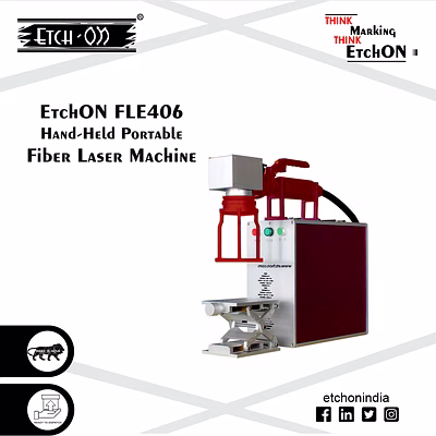 etchon hand held portable fiber laser marking machine