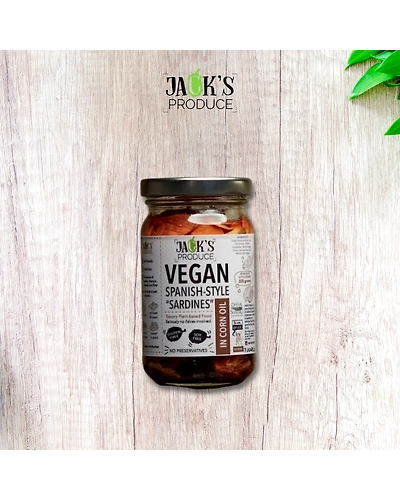 Jack's Produce Vegan Spanish sardines-style Jackfruit Flakes in Corn Oil 225g-JPSCO225g