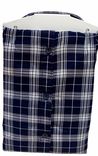 Parx Mens BlueCheckerd Causal Shirt image 3