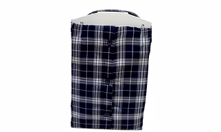 Parx Mens BlueCheckerd Causal Shirt