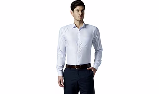 Park Anue Mens striped Slim Fit shirt