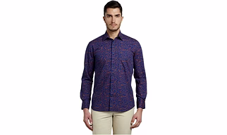 Colour Plus Men`s Printed Causal shirt