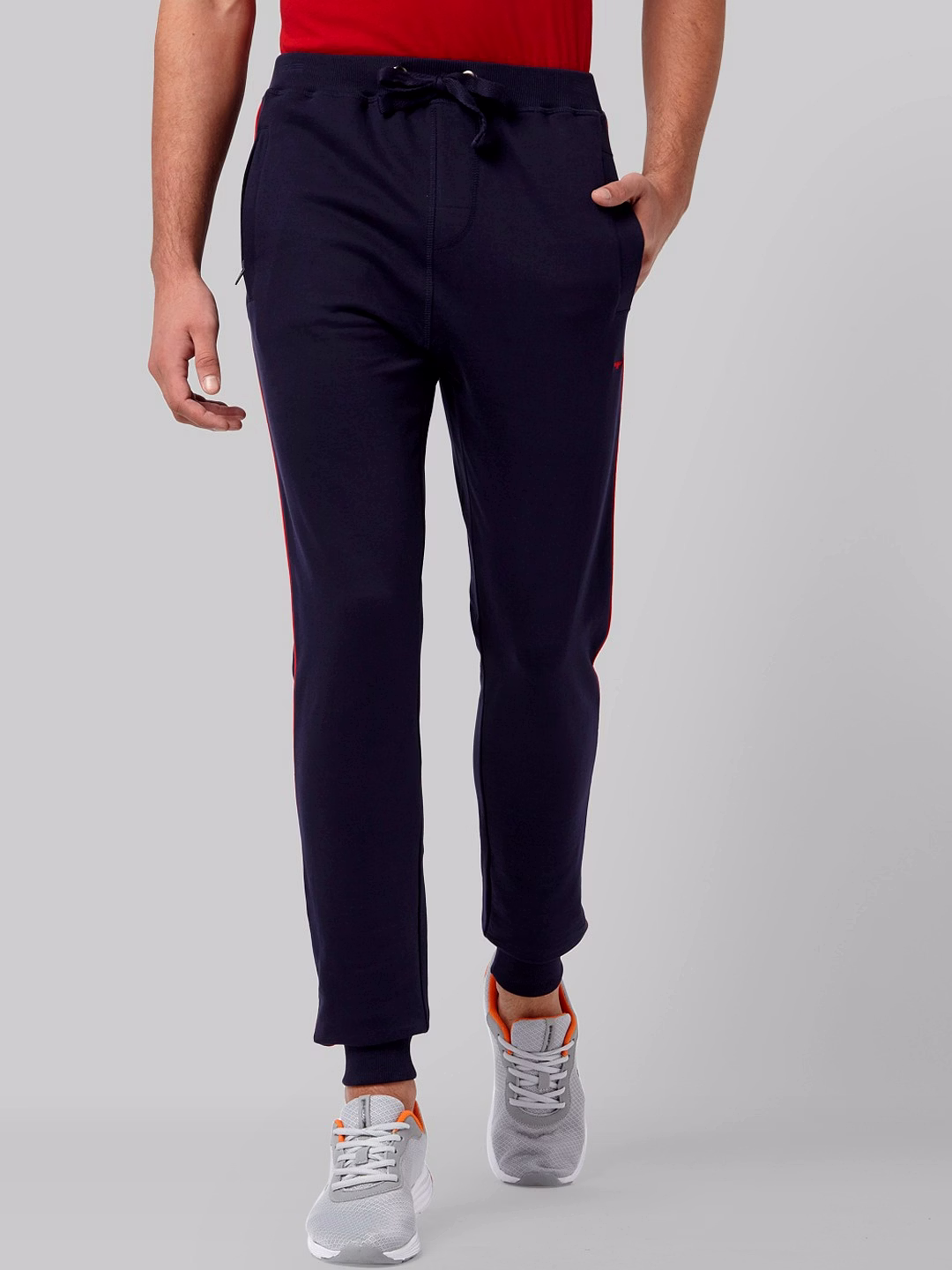 Park Avenue Men cotton Blend Track Pant -Blue image 1