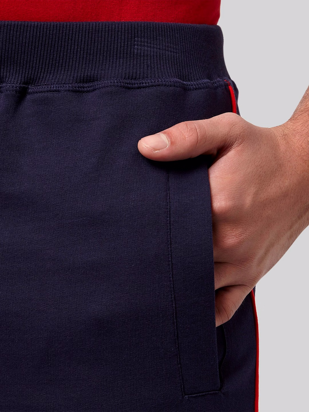 Park Avenue Men cotton Blend Track Pant -Blue image 3