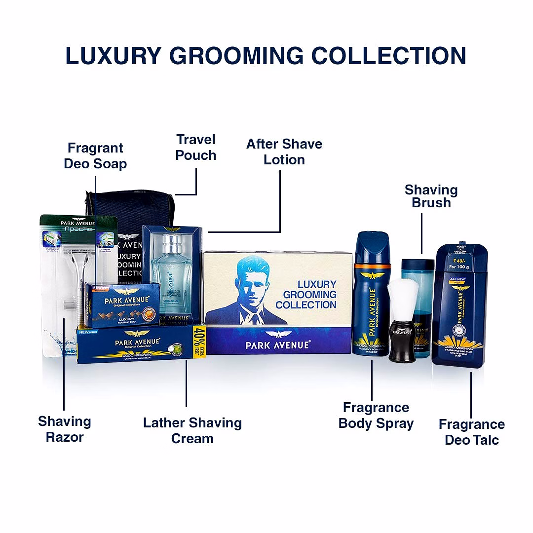 Park Avenue Luxry Grooming Collection ( combo 0f 7 + Travel pouch ) image 1