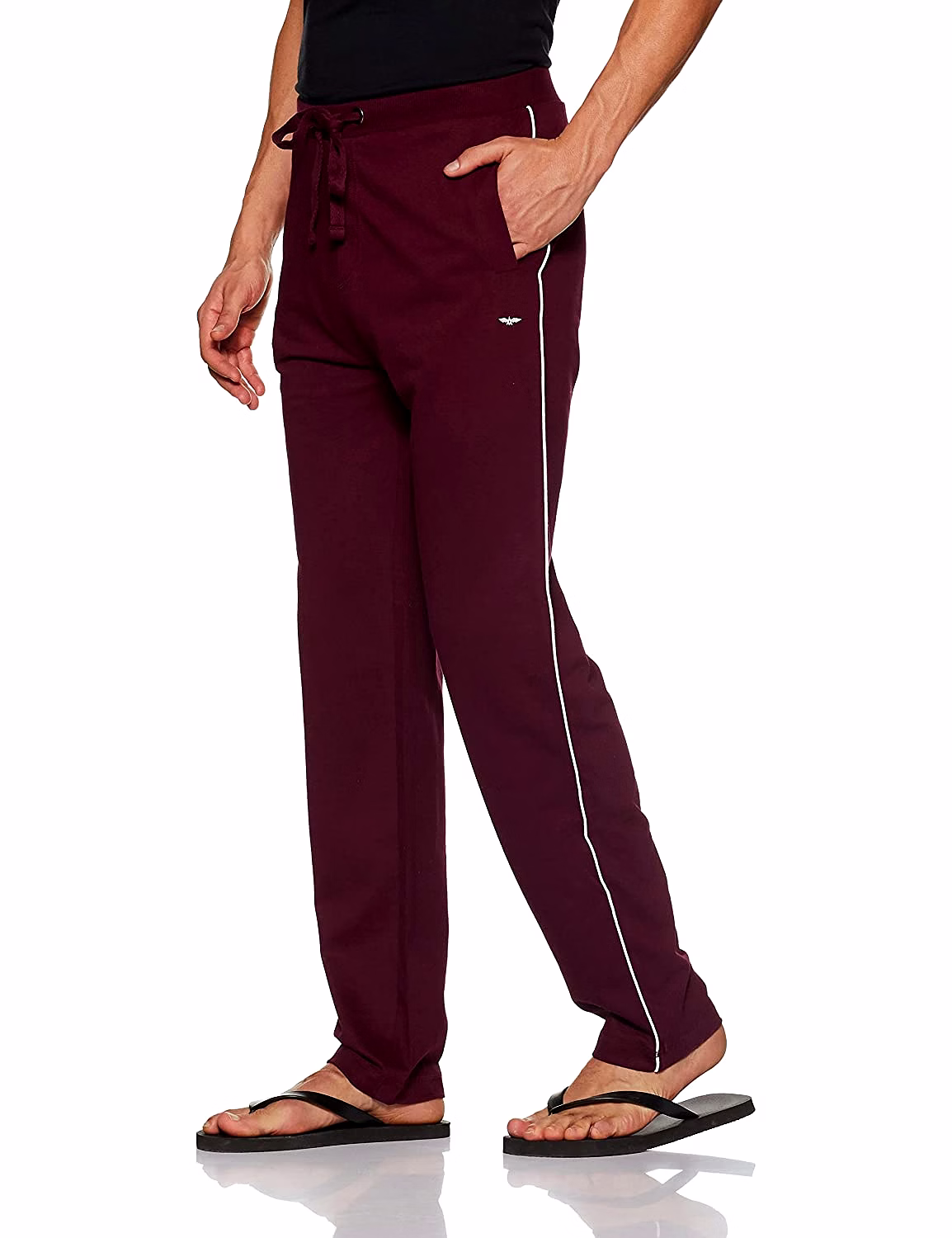 Park Avenue Solid Men Mahroon Track Pant image 2