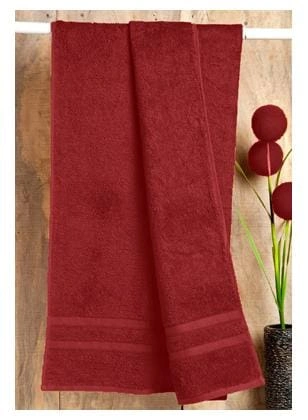 Raymond Blue Bell Cotton Bath Towel, 500 GSM - RED-BF03