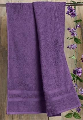 Raymond Blue Bell Cotton Bath Towel, 500 GSM - purple-Purple-z-1