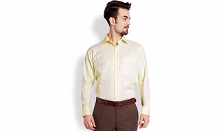 Raymond Mens Solid Formal Shirt