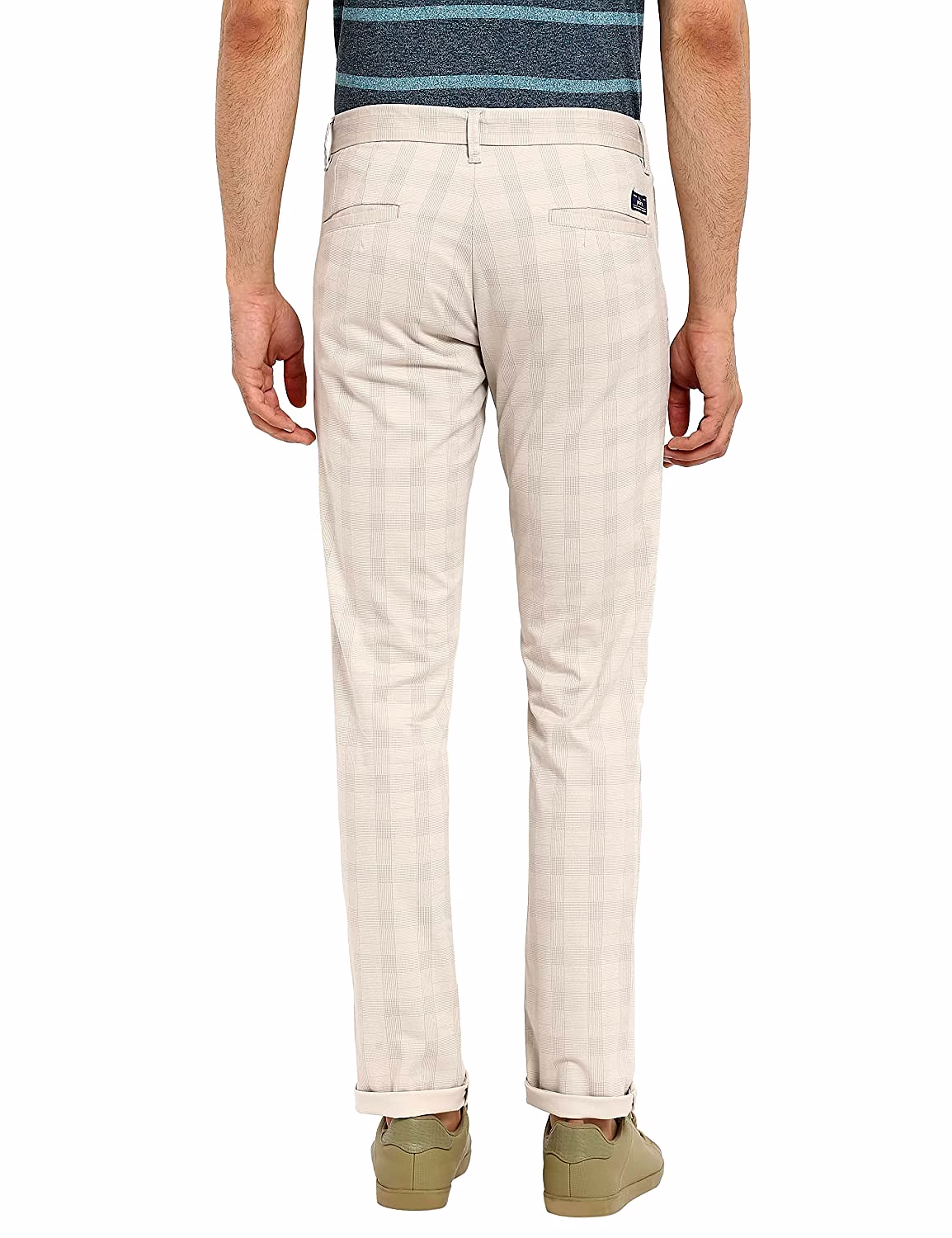 Parx Slim fit Cotton Bled Trousers image 4