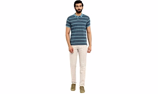 Parx Slim fit Cotton Bled Trousers
