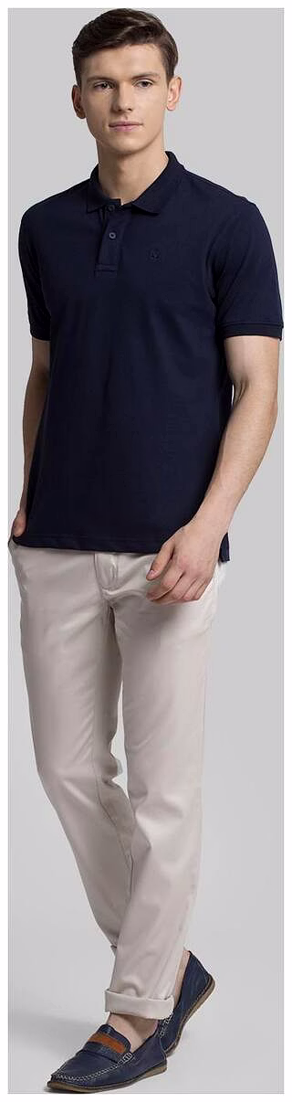 Parx Blue Cotton Regular Fit Tshirt image 2