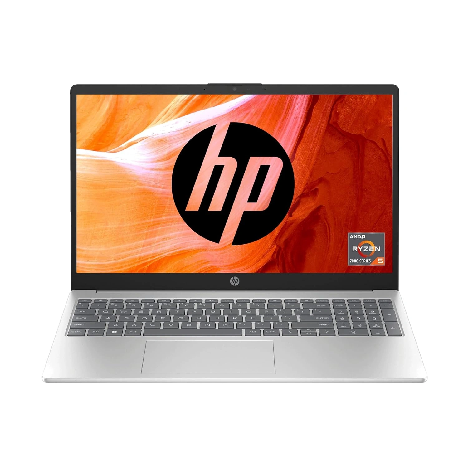 HP Laptop 15, AMD Ryzen 5 7520U, 15.6-inch (39.6 cm), FHD, 16GB LPDDR5, 512GB SSD, AMD Radeon Graphics, FHD Camera w/Privacy Shutter, Backlit KB (Win 11, MSO 2021, Silver, 1.59 kg), fc0030AU-BM7L034PA