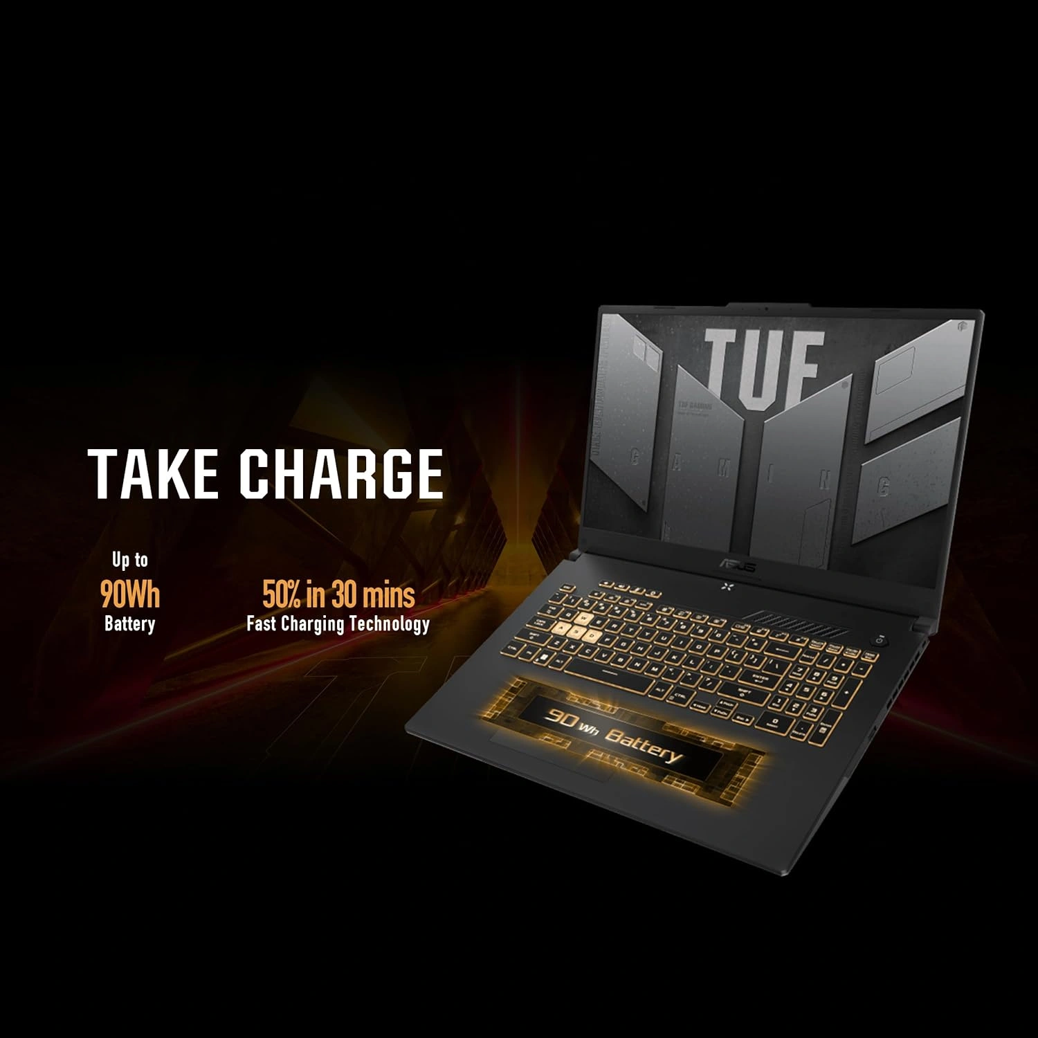 ASUS TUF Gaming F17 (2022), 17.3&quot;(43.94 cms) FHD 144Hz, Intel Core i5-12500H 12th Gen, RTX 3050 4GB GPU, Gaming Laptop (16GB/512GB SSD/90WHr Battery/Windows 11/Gray/2.6 Kg), FX707ZC4-HX067W-5