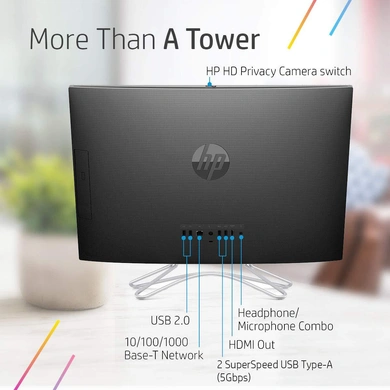 HP 22-DF0142IN  1 Yr Intel   10th     Gen   Corei5-1035G1   Processor,8GB   DDR-4   Ram/1TB   SATA HDD/No  DVD  Writer/21.5”  FHD  Screen  Display/  HP  Wired  Keyboard  &amp; Mouse /Windows 10 with MSO-1
