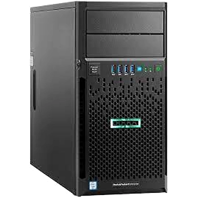 HP Proliant ML30 Gen10 SERVER   HP Proliant  ML30 Gen10 - Part No: P03704-375    HPE ML 30 Gen10 E-2124  LFF/iB Svr,  Intel® Xeon® E-2124(3.3GHz|4 cores|8M Cache|80W),  4 DiMMs Slots, 8 GB DDR4-2133 MEMORY, Non Hot Plug SATA, 1TB  6G SATA  7.2K 3.5in  NHP,  Intel RST  SATA RAID,  HP  SATA  9.5 JB Optical HDWR,  HPE  ML10  Gen9  NHP  300W  PSU1,  Intel®  Ethernet Connection I219-LM, 3 Yrs. NBD Support  -  yrs Onsite warranty
Note:    KEYBOARD ,MOUSE &amp; MONITOR EXTRA-2