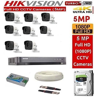 HIKVISION 2MP TURBO 8 CHANNEL HD DVR CAMERA  8 PCS  1TB HARD DISK  FULL COMBO SET-4