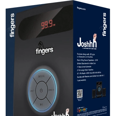 Fingers Joshhh 2.1  [BT |USB/SD |FM |Aux | Remote | Display | 20W]-2