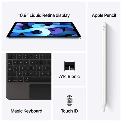 APPLE New Ipad Air 10.9”-inch iPad Air 4th Wi-Fi Cell 64GB –Silver/RoseGold/Gray/skybule-4