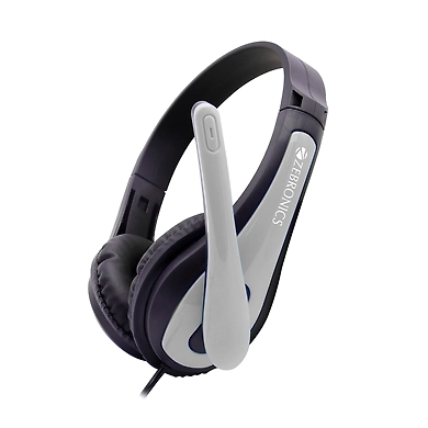 H- ZEBRONICS MM HEADPHONE W/MIC AND VOL WITH DOUBLE PIN (COLT)-1