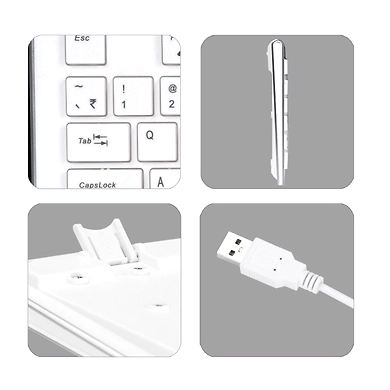 KB-DLK01 USB MULTIMEDIA KEYBOARD (WHITE)-1