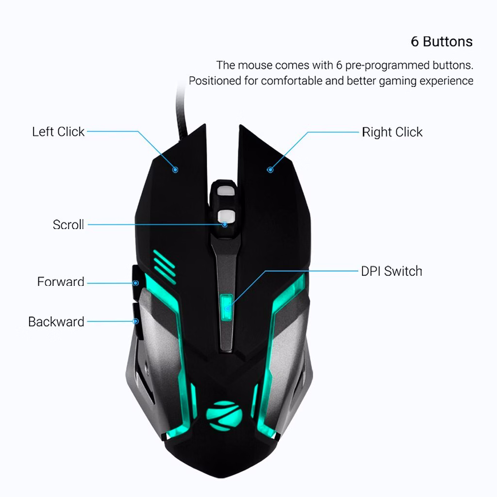 MSZEBRONICS OPTICAL USB GAMING MOUSE (TRANSFORMERM) Dot Compu Solution