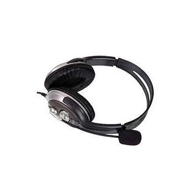 HP B4B09PA Headphones with Mic (Black)-1