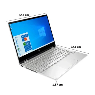 HP X360 14-DW1040TU Intel 11th Gen i7 -1165G7 Procesor, 8GB Ram, 512GB SSD, 14”FHD IPS Touch Display, No ODD, Win10 With MSO Finger print Reader,-HP1040L