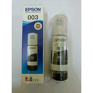 Epson 003 65 ml for EcoTank L1110/L3100/L3101/L3110/L3115/L3116/L3150/L3151/L3152/L3156/L5190 Black Ink Bottle-e003bk