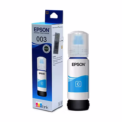 Epson 003 65 ml for EcoTank L3110/L3115/L3116/L3150/L3151/L3152/L3156/L5190 cyan ink bottle-E003CI