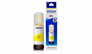 Epson 003 65ml Ink Bottle (Yellow);Compatible with :L3110 /L3101/ L3150 / L4150 / L4160 / L6160 / L6170 / L6190 Printer Models