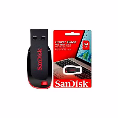 SanDisk Cruzer Blade 64GB USB 2.0 Flash Drive-64GB