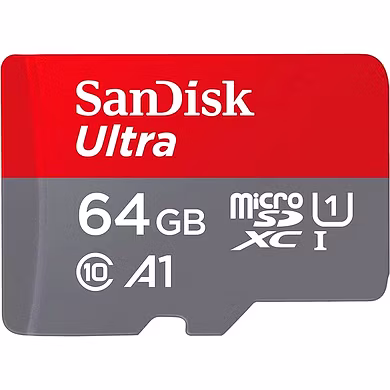 SanDisk Ultra microSD UHS-I Card 64GB, 120MB/s R-1