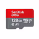 SanDisk Ultra® microSDXC UHS-I Card, 128GB, 140MB/s R, 10 Y Warranty, for Smartphones-1-sm