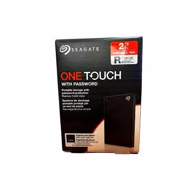 Seagate One Touch 2Tb External HDD with Password Protection Black, for Windows and Mac, with 3 Yr Data Recovery Services-SEGATEONETOUCH2TB