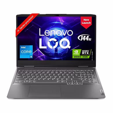 Lenovo LOQ Intel Core i5-12450H 15.6&quot; (39.6cm) FHD IPS 144Hz 350Nits Gaming Laptop (16GB/512GB SSD/Win 11/NVIDIA RTX 2050 4GB Graphics/Office 2021/3 Month Game Pass/Storm Grey/2.4Kg), 82XV00F4IN-LENOVOLOQ15IRH8