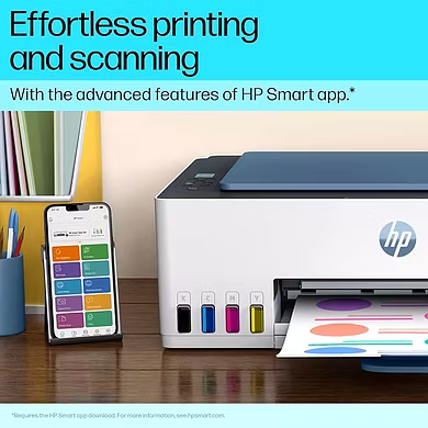 HP Smart Tank 585 All-in-one WiFi Colour Printer (Upto 6000 Black and 6000 Colour Pages Included in The Box). - Print, Scan &amp; Copy for Office/Home-HPSmartTank585AllinOne