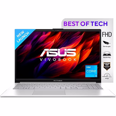 ASUS Vivobook Go 15 , Intel Core i3-N305, 8GB RAM, 512GB SSD, Windows 11, MS Office 2021, Silver, 1.63KG, E1504GA-NJ321WS, Integrated Graphics-2