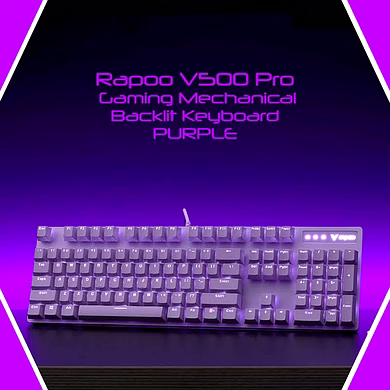 RAPOO V500 BLACKLIT GAMING KEY BOARD-V500