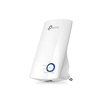 TP-Link TL-WA850RE N300 Wireless Range Extender, Broadband/Wi-Fi Extender, Wi-Fi Booster/Hotspot with 1 Ethernet Port, Plug and Play, Built-in Access Point Mode