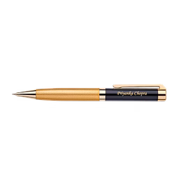 golden glow personalised metal twist pen i