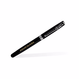 personalized roller pen with diamond clip - luxury writing instrument