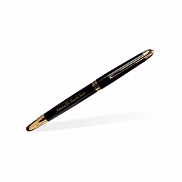 customizable black roller pen for elegant writing
