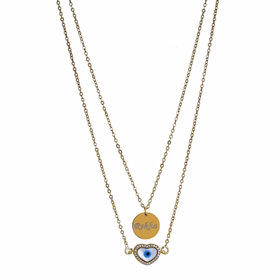 red moments exquisite ladies pendant with evil eye locket pr-283