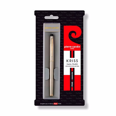 pierre cardin kriss - satin nickle roller pen