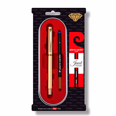pierre cardin jewel satin gold roller pen