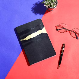 cs golden wave 2-in-1 combo diary set - black gold theme