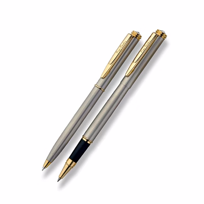 pierre cardin paris long champ set of exclusive roller pen & ball pen