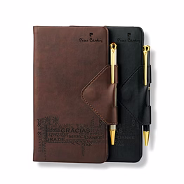 pierre cardin paris thank you set of ball pen & diary